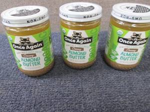 lot 298 image: 3- 16 oz Once Again Creamy Almond B...