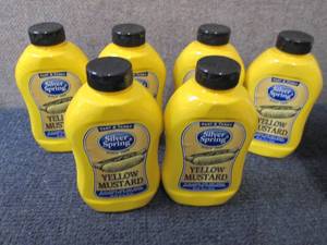 lot 300 image: 6- 20 oz Silver Spring Yellow Musta...