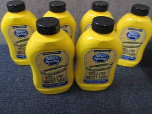 lot 301 image: 6- 20 oz Silver Spring Yellow Musta...