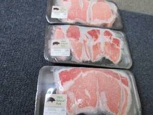 lot 324 image: BB 3 pks FROZEN Boneless Pork Loin ...