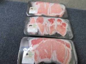 lot 327 image: BB 3 pks FROZEN Boneless Pork Loin ...