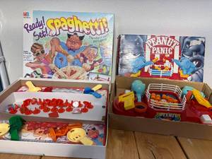 lot 04-C2025 image: Vintage Board Games 90s Ready Set Spaghetti & Peanut Panic