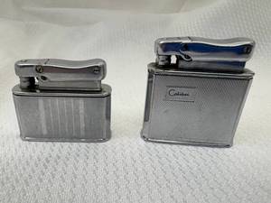 lot 20-C2025 image: 2 Vintage MCM 1950s Both Colibri Kreisler Lighters