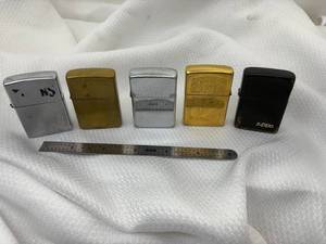 lot 23-C2025 image: 5 Assorted Zippo Lighters