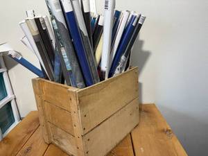 lot 47-C2025 image: Bunch of New Posters in a Wood Crate - Dr Dre, The Shinning, Pokmon