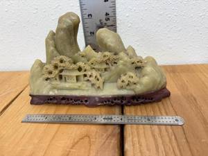 lot 67-C2025 image: Vintage Oriental Soap Stone Sculpture