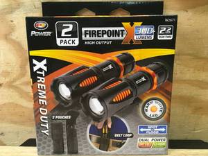 lot 47 image: Firepoint High Output 300 Lumens Flashlight Set 0423254