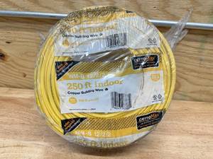 lot 55 image: CerroMax 250 ft. 123 Yellow Solid CerroMax SLiPWire Copper NM-B Wire