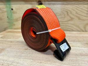 lot 152 image: Ancra 43795-90-30 - Winch Strap - 4 in. x 360 in., Polyester, with Flat Hook