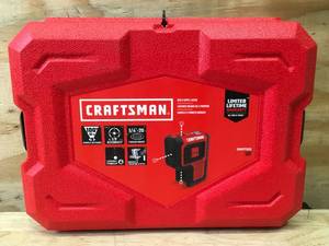 lot 50 image: Craftsman Red 3 Spot Laser Level Model # CMHT77632 04242530