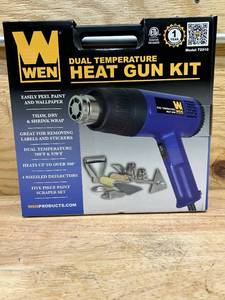 lot 132 image: WEN Dual Temperature Heat Gun Kit Model # 72010