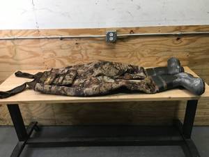 lot 139 image: Cabelas SuperMag Neoprene Chest Waders for Men Size 10R (Retails for $259.99)