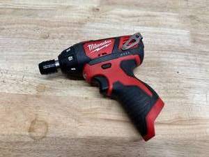 lot 166 image: Milwaukee M12 12V Lithium-Ion Cordless 14 in. Hex Screwdriver (Tool-Only)