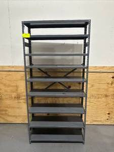 lot 15 image: METAL GARAGE SHELVING