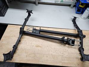 lot 19 image: DUAL OFFICE COMPUTER MONITOR MOUNTS