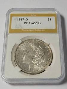 lot 13 image: 1887-O PGA MS62 Morgan Dollar