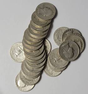 lot 33 image: 28 -  1940 Silver Liberty Quarters