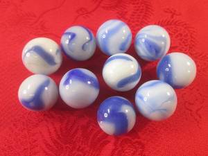 lot 7 image: (FS) 10 West Virginia Swirl Marbles...