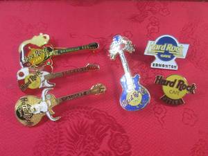 lot 22 image: (FS) 6 Vintage Hard Rock Cafe Logo ...