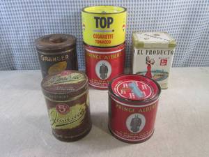 (A-3) Assorted Vintage Tobacco Cans...
