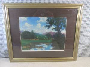 lot 55 image: (A-4) Framed Maxfield Parrish A Pe...