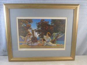lot 56 image: (A-4) Framed Maxfield Parrish The ...