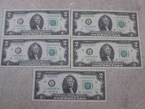 lot 60 image: (CNTR) 5 Uncirculated Sequential US...