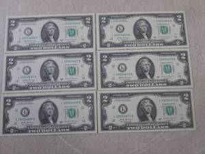 lot 62 image: (CNTR) 6 Uncirculated Sequential US...