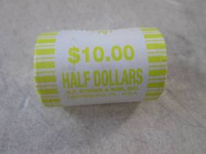 lot 70 image: (CNTR) Unopened Fed Roll Kennedy Ha...