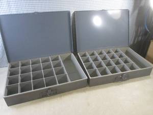 lot 88 image: (EW4) 2 Metal Portable Organizer Bo...