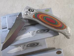 lot 120 image: (BSB) 6 New In Box Folding Knives 8...