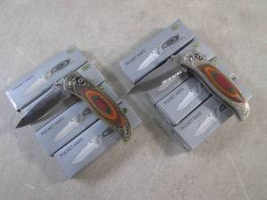 lot 122 image: (EC1) 8 New In Box Folding Knives 4...