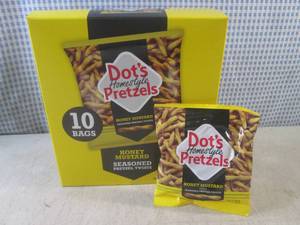 lot 205 image: (B-3) 10 Bags of Dots Honey Mustar...