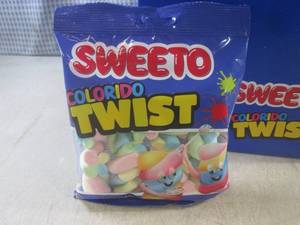 lot 207 image: (C-1) 24 Bags of Sweeto Colorido Tw...