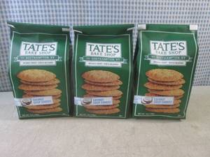 lot 208 image: (B-1) 3 Bags of Tates Bake Shop Co...
