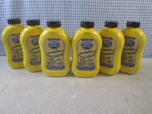 lot 214 image: (B-2) 6 Bottles of Yellow Mustard 2...