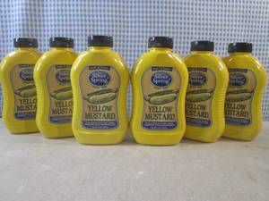 lot 215 image: (B-2) 6 Bottles of Yellow Mustard 2...