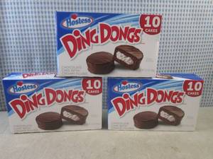 lot 224 image: (B-3) 3 Boxes of Hostess Ding Dongs...