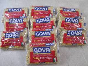 lot 230 image: (B-1) 10 Bags of Goya Stars Pasta 7...