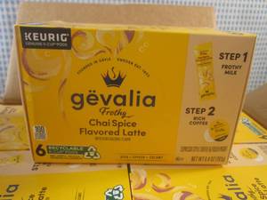 lot 237 image: (B-1) 6 Boxes of Keurig Gevalia Fro...