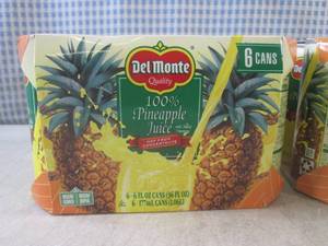 lot 242 image: (B-2) 2 - 6-Packs of Del Monte Pine...