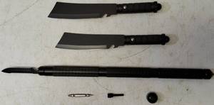 lot 10 image: (2) Knives (1) Multi-Tool Stick   View Photos