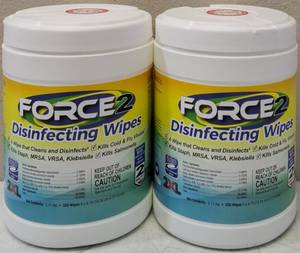 lot 22 image: (2) Pack 2XL Force2  Cleaning Disinfectant Wipes