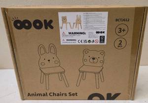 lot 57 image: OOOK Animal Chairs Set for Childern