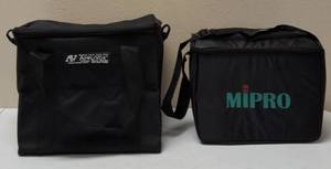 lot 59 image: Tote Bags -   NEW (1) AmpliVox  Tote Bag (With Shoulder Strap) (1) Mipro Insulated Tote  Shoulder Strap & (1) MIPRO PA System  Speaker Cover (Cover Only) &  (1) MIPRO Insulated Tote  Shoulder Strap