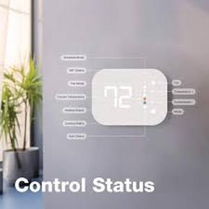 lot 14 image: Lot of Commercial Electric Wi-Fi and Bluetooth Enabled Smart Programmable Thermostat with Schedules Powered by Hubspace  Customer Returns See Pictures