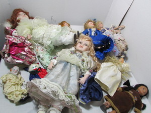 lot 137 image: Porcelain Dolls