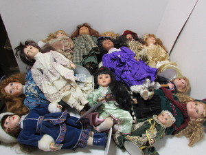 lot 155 image: Porcelain Dolls