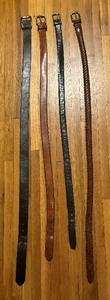 lot 310A image: Four Leather Belts