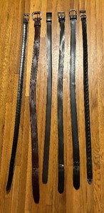 lot 194A image: Six Leather Belts